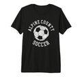 Alpine County Soccer Distressed 90S Tri T-Shirt - Trendy Graphic Unisex