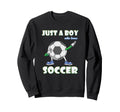 Just Who Loves Soccer Football Sweatshirt - Casual Everyday Wear Men Women
