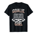 Ice Hockey Goalie Goalkeeper Female T-Shirt - Minimalist Print Men Women