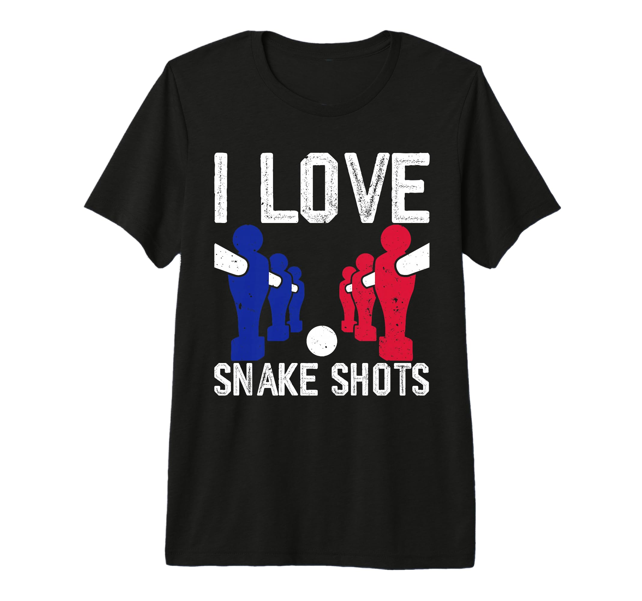 I Love Snake Shots Tri Blend T-Shirt - Novelty Apparel for Adults