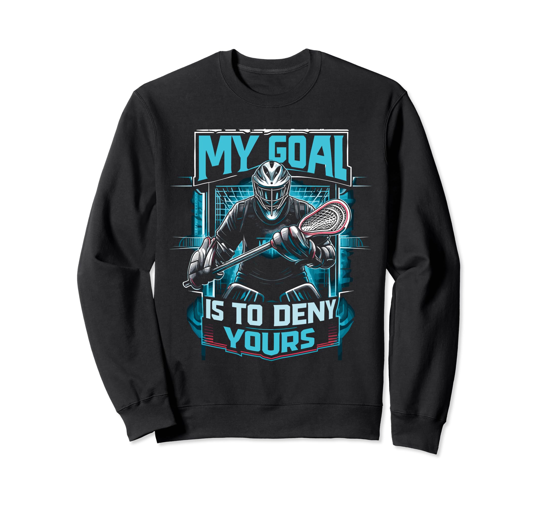 Goalkeeper Lax Goalie Lacrosse Sweatshirt - Minimalist Print Men Women