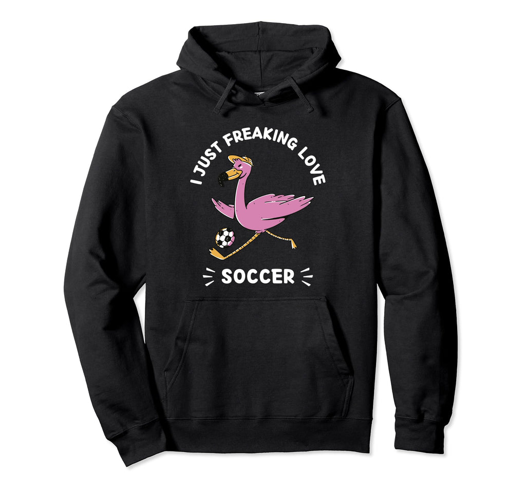 Kawaii Flamingo I Just Freaking Love Hoodie - Aesthetic Graphic Men Women