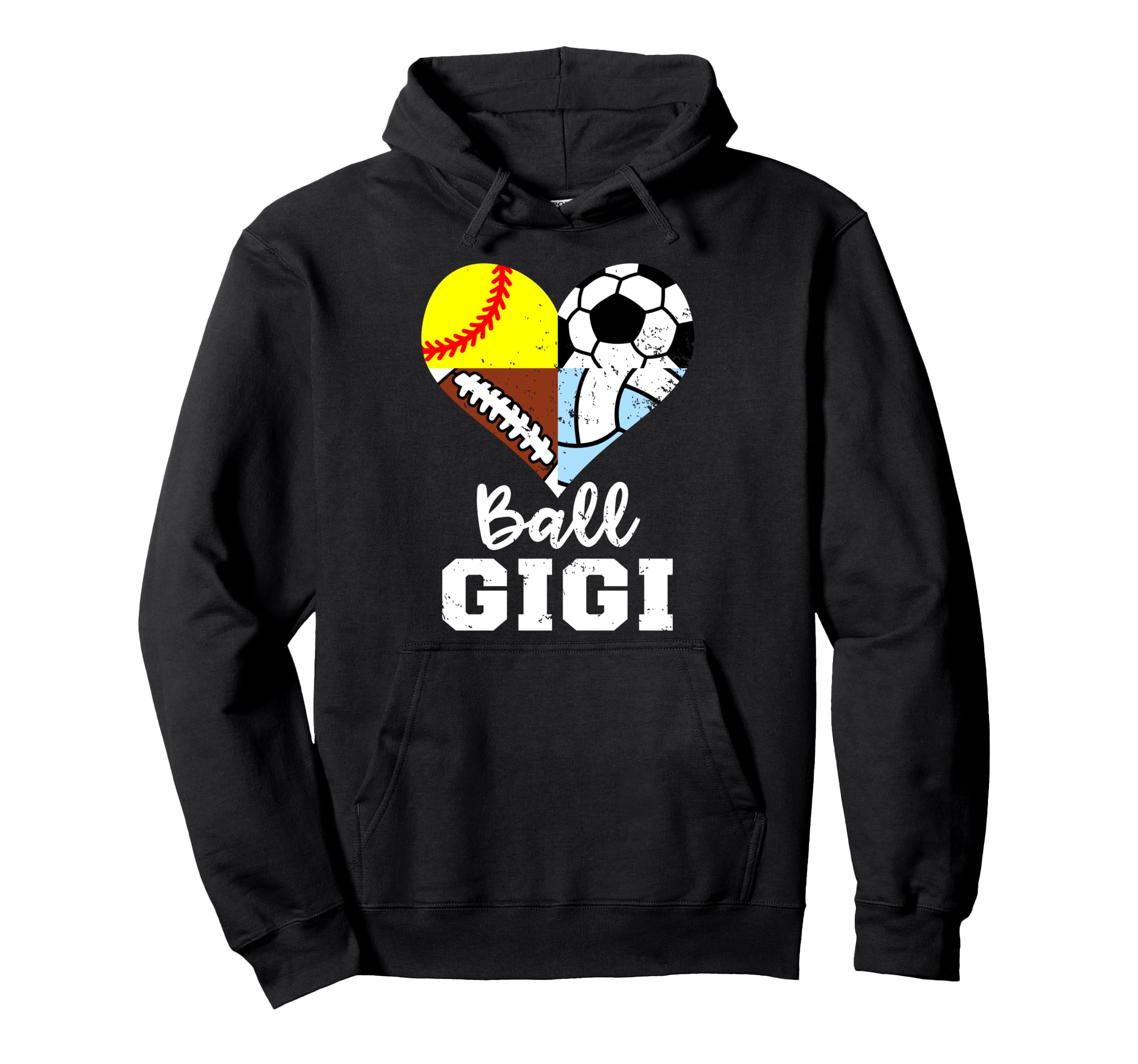 Ball Gigi Soccer Football Softball Hoodie - Novelty Apparel for Adults