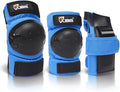 JBM Adult & Kids Knee Pads Elbow Pads and Wrist Guards for Inline Skating, Roller Skating, Skateboarding, Scootering