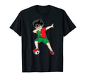Dabbing Soccer Portugal Football T-Shirt - Trendy Graphic Unisex