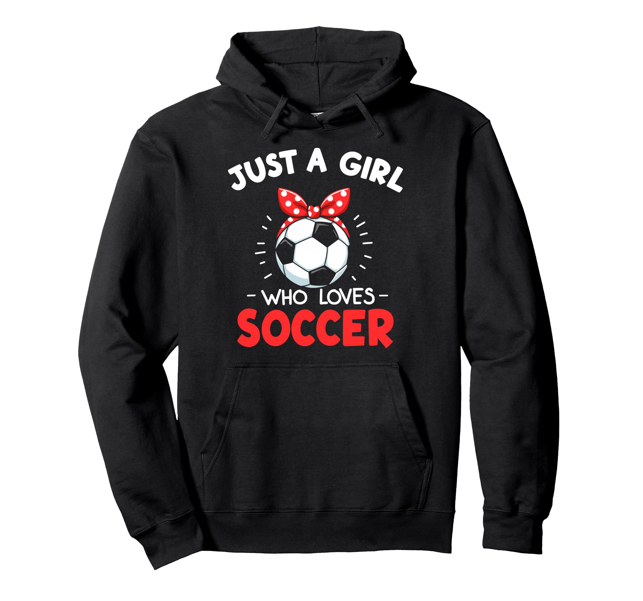 Just Who Loves Soccer Football Player Hoodie - Minimalist Print for Adults