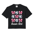 Soccer Coquette Bow Comfort Colors Sweatshirt - Trendy Graphic Men Women