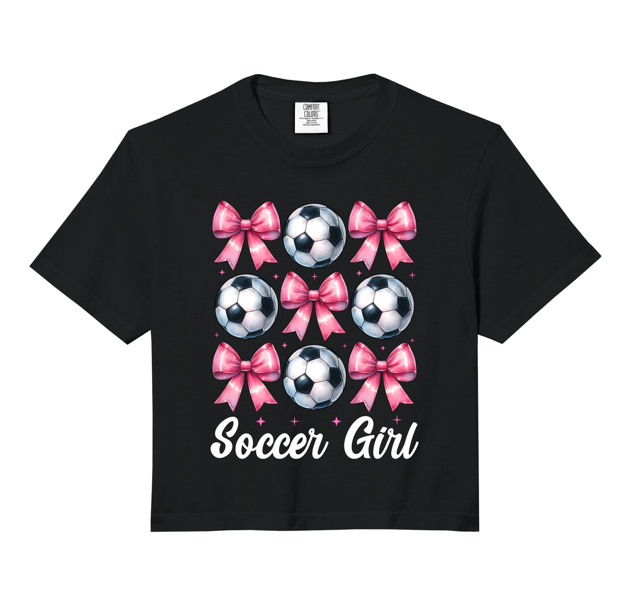 Soccer Coquette Bow Comfort Colors Sweatshirt - Trendy Graphic Men Women