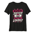 Womens Warning This Soccer Mom Will Yell T-Shirt - Streetwear Style Unisex