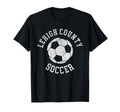 Lehigh County Soccer Distressed 90S T-Shirt - Unique Graphic Unisex
