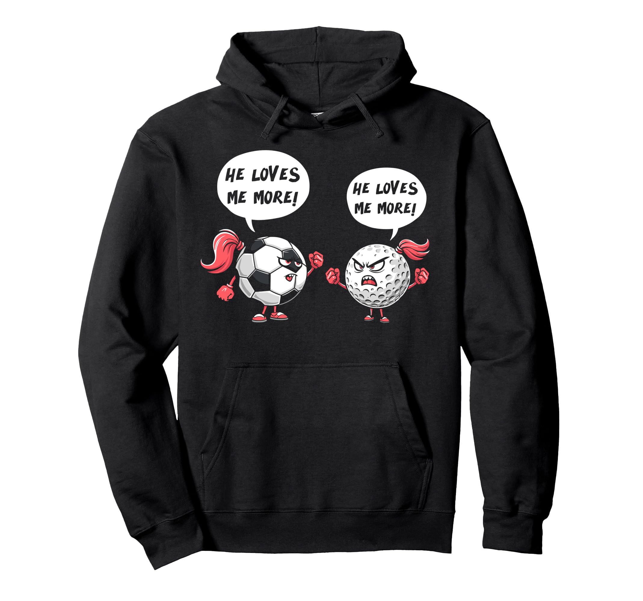 He Loves Me More Soccer Golf Player Hoodie - Custom Art Print Unisex