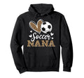 Funny Soccer Nana Leopard Nana Soccer Hoodie - Streetwear Style Unisex