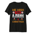 Soccer Goalkeeper Holiday Santa Claus T-Shirt - Minimalist Print Unisex