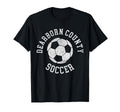Dearborn County Soccer Distressed 90S T-Shirt - Aesthetic Graphic Men Women