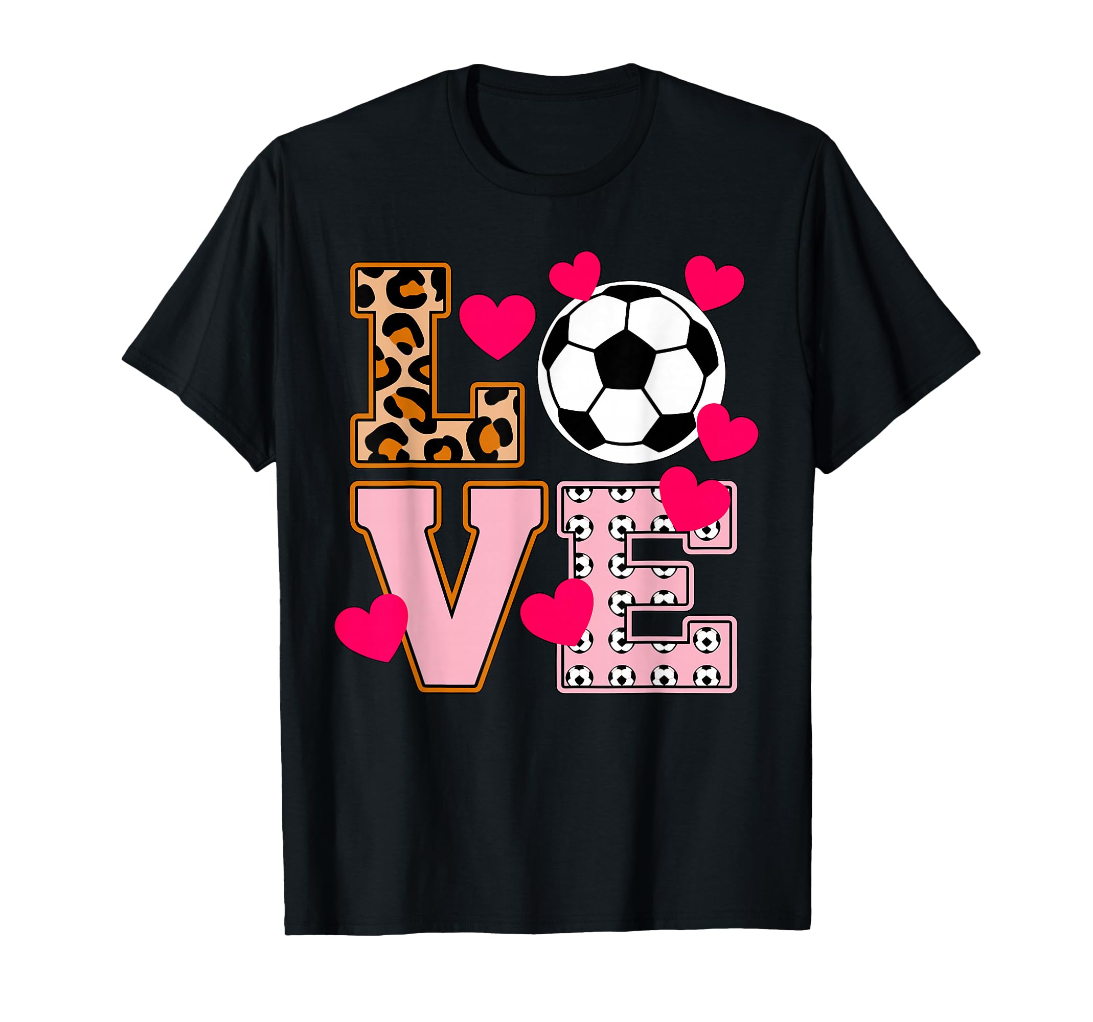 Love Soccer Fan Mom Sister T-Shirt - Minimalist Print Men Women