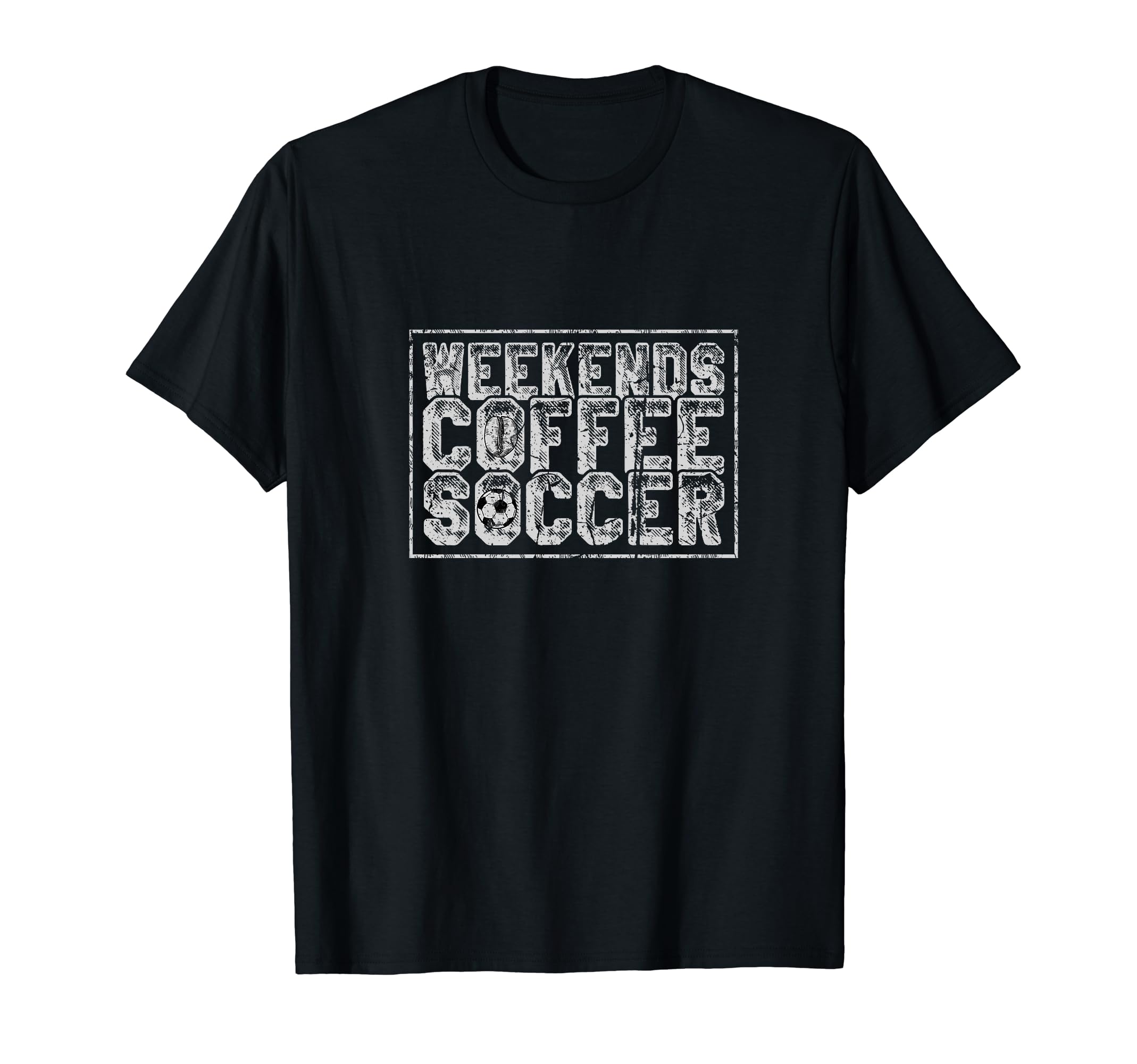Weekends Coffee Soccer T-Shirt - Aesthetic Graphic Unisex
