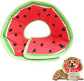 Soft Dog Cone Collar for Dogs After Surgery, Adjustable Dog Recovery Cone Collar for Medium Small Puppy Dogs and Cats to Stop Licking (Watermelon L)