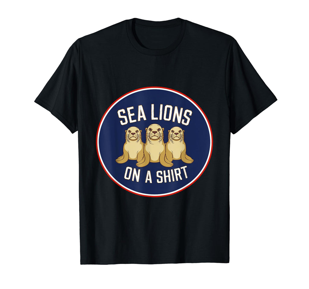 Sea Lions Funny Football Soccer T-Shirt - Trendy Graphic Men Women