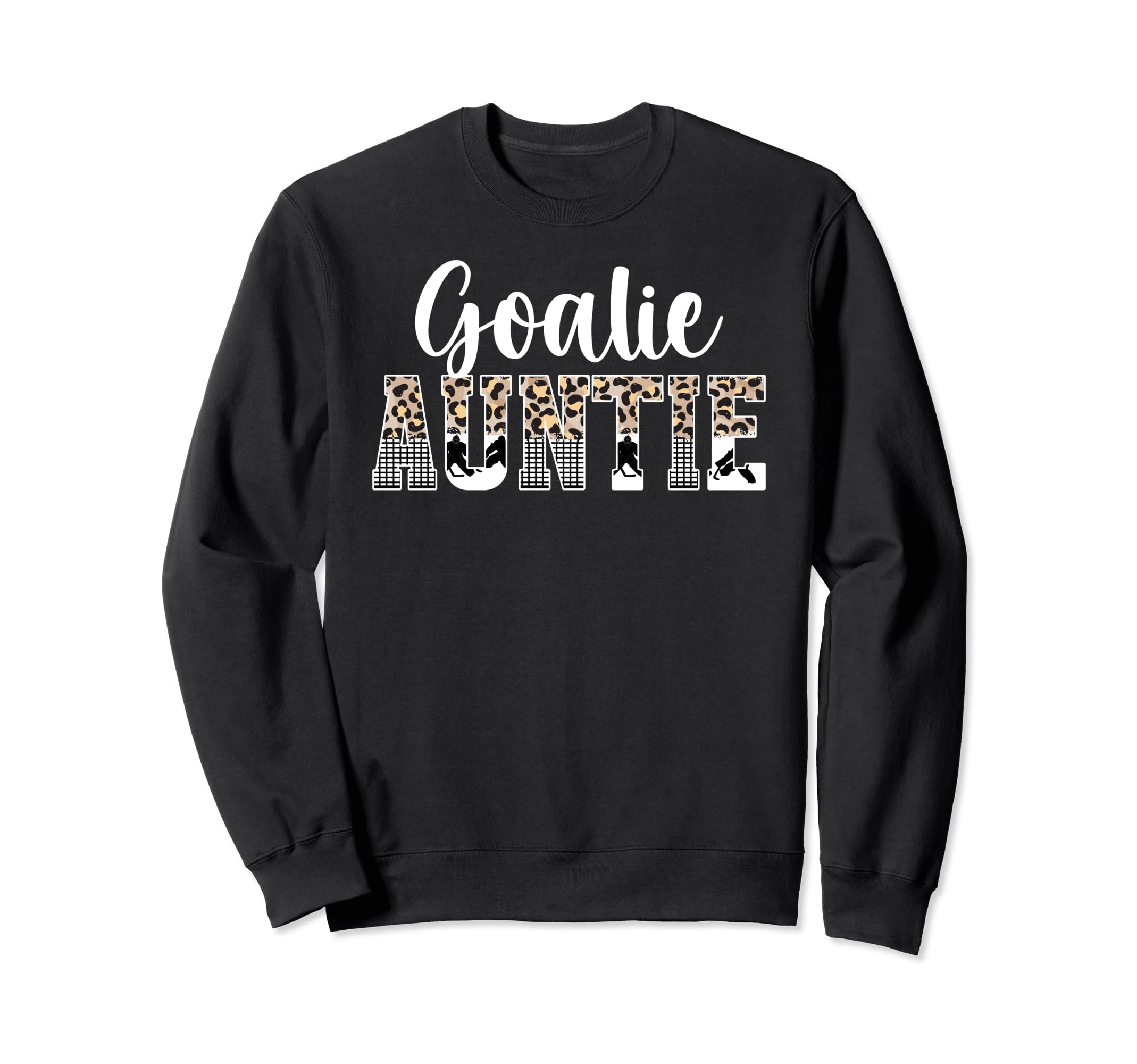 Ice Hockey Goalie Auntie Hockey Sweatshirt - Minimalist Print Unisex