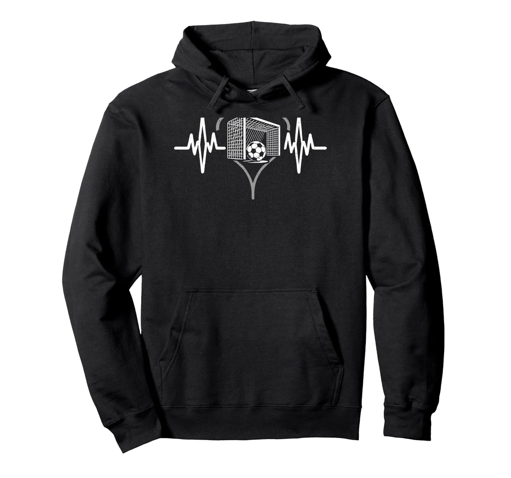 Heartbeat Soccer Heart Line Pulse Player Hoodie - Streetwear Style Unisex
