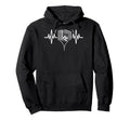 Heartbeat Soccer Heart Line Pulse Player Hoodie - Streetwear Style Unisex