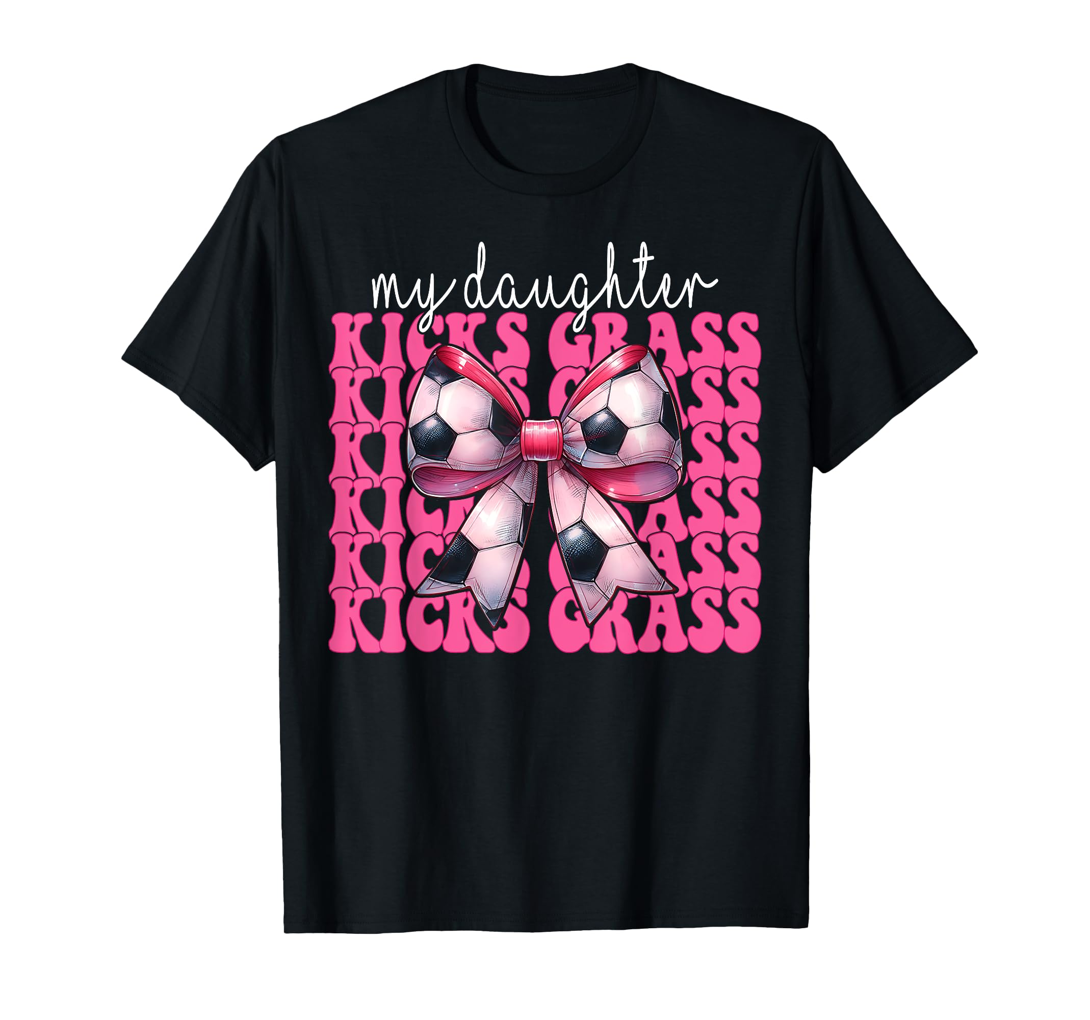Soccer Mom Mothers Day Coquette Bow My T-Shirt - Minimalist Print Unisex