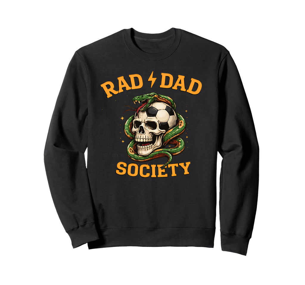 Soccer Father Rad Dad Society Sweatshirt - Trendy Graphic for Adults
