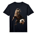Sea Lion Soccer Performance T-Shirt - Custom Art Print Men Women
