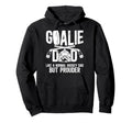 Hockey Goalie Dad Ice Hockey Keeper Dad Hoodie - Custom Art Print Unisex