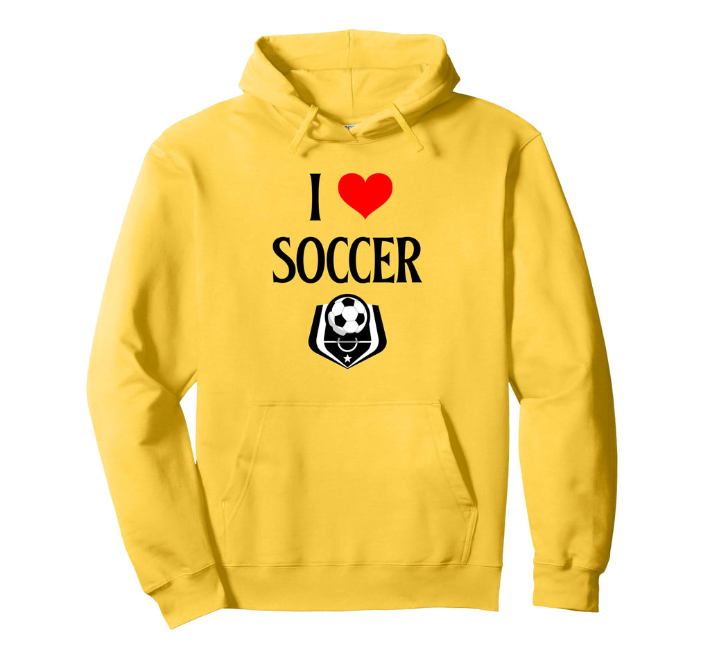 I Love Soccer I Heart Soccer Funny Hoodie - Graphic Print Men Women