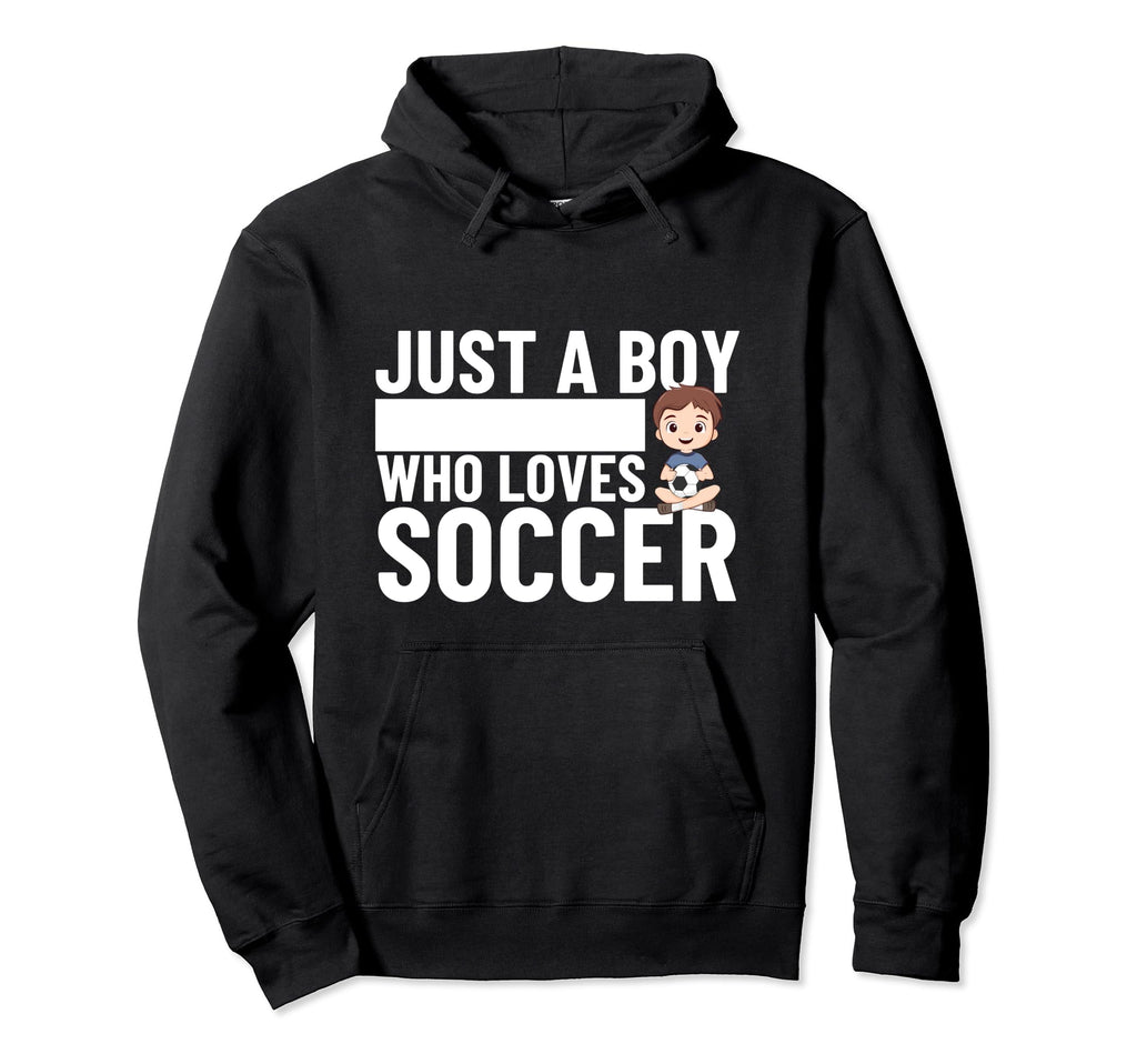 Soccer Player Just Who Loves Soccer Hoodie - Custom Art Print Unisex