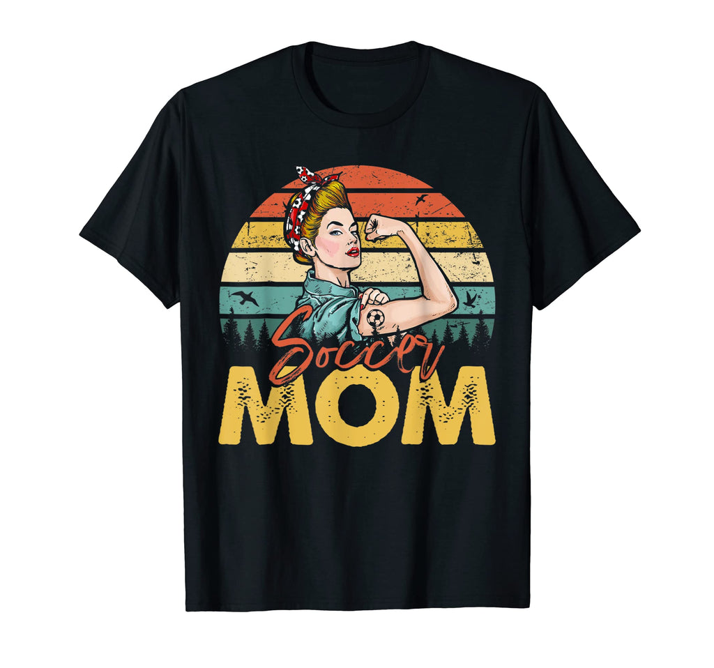 Soccer Mom Funny Soccer Ball Womens T-Shirt - Fun Novelty Design for Adults