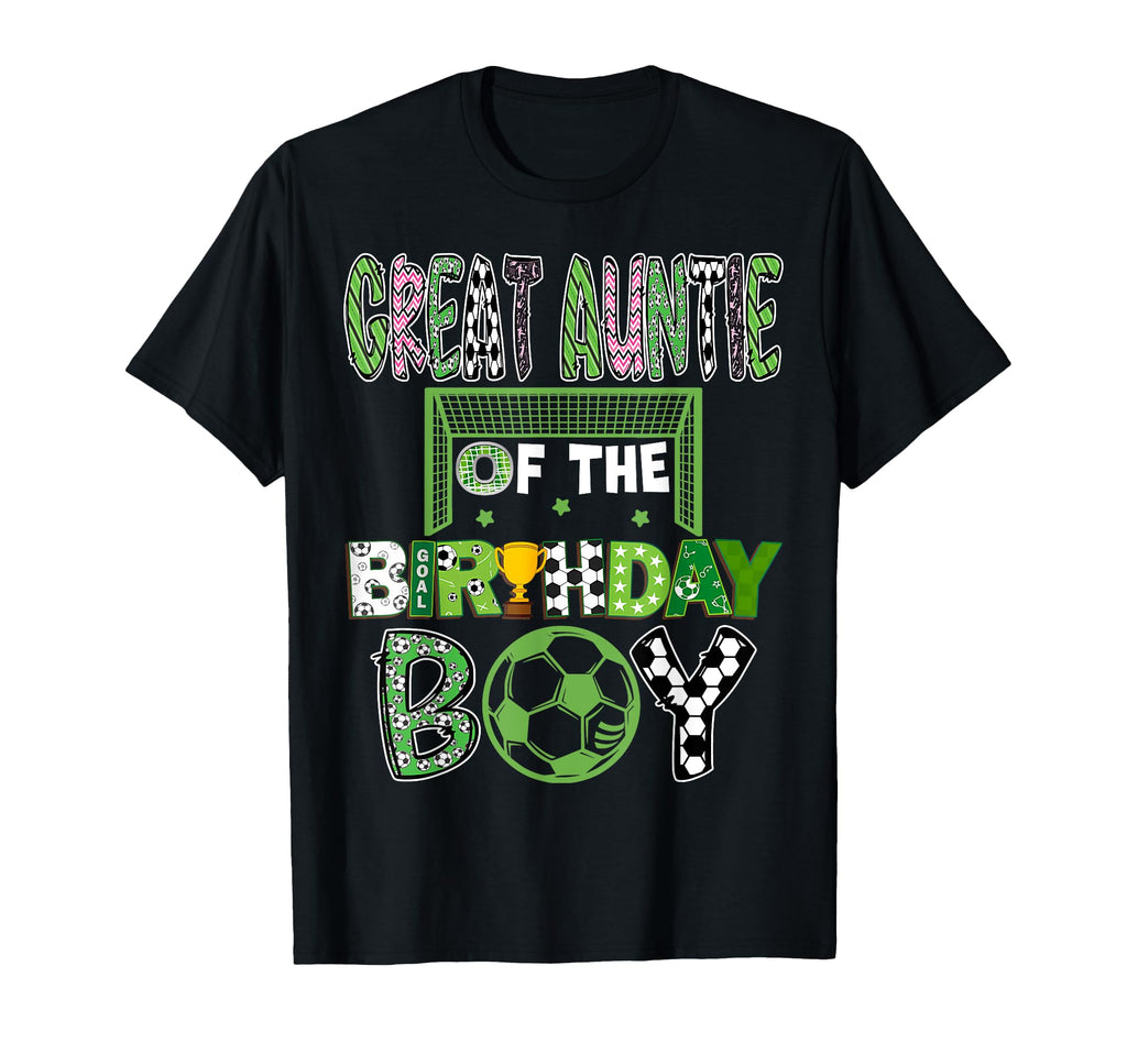 Great Auntie Birthday Soccer Player T-Shirt - Trendy Graphic for Adults