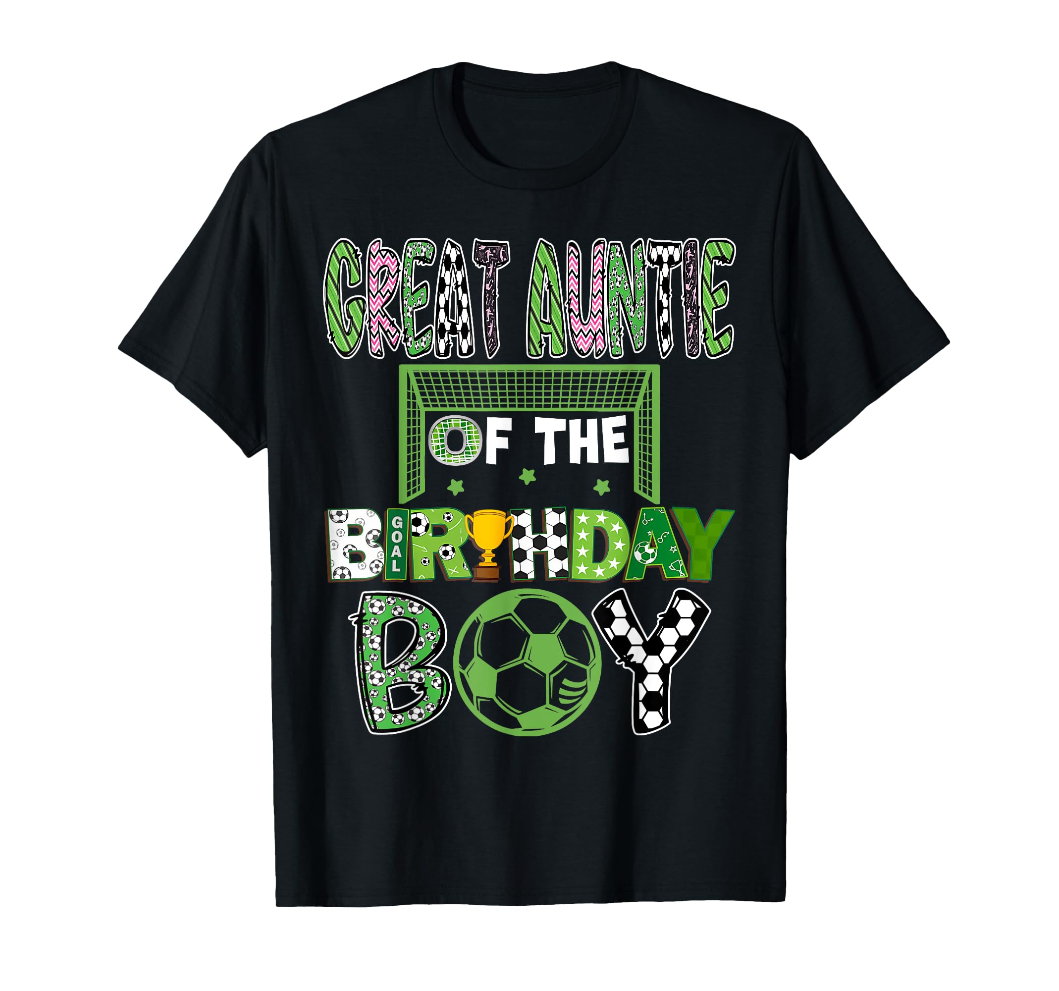 Great Auntie Birthday Soccer Player T-Shirt - Trendy Graphic for Adults