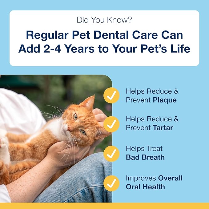 ProDen PlaqueOff Powder for Cats - Plaque & Tartar Reducer, Breath Freshener, Feline Oral Care - 40g