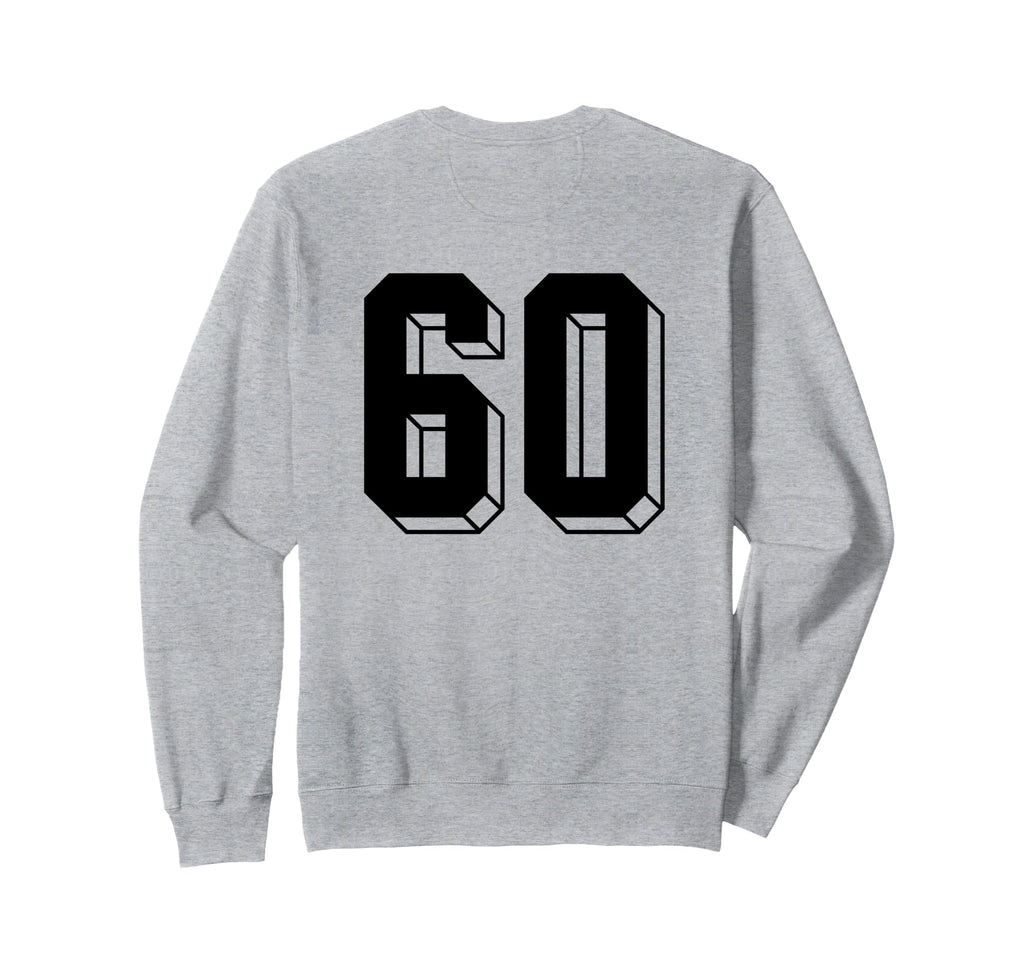 Number 60 Backside 80S 90S Team Sweatshirt - Custom Art Print Men Women