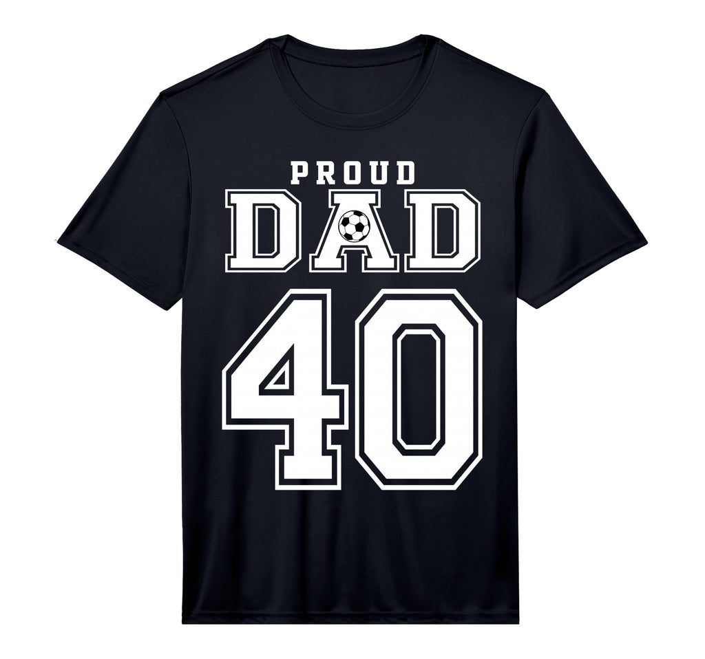Number 40 Custom Proud Soccer Futbol T-Shirt - Unique Graphic Men Women