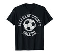Allegany County Soccer Distressed 90S T-Shirt - Custom Art Print for Adults