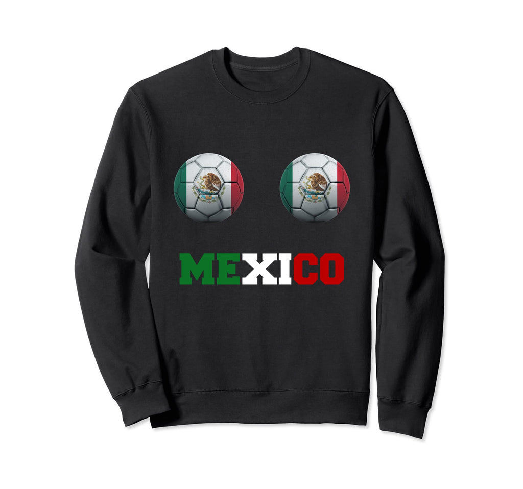 Mexico Soccer Funny Boobs Soccer Sweatshirt - Aesthetic Graphic Unisex