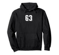 Number 63 80S 90S Soccer Team Jersey Hoodie - Streetwear Style for Adults