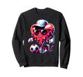 Valentine Soccer Heart Drip Sweatshirt - Aesthetic Graphic for Adults
