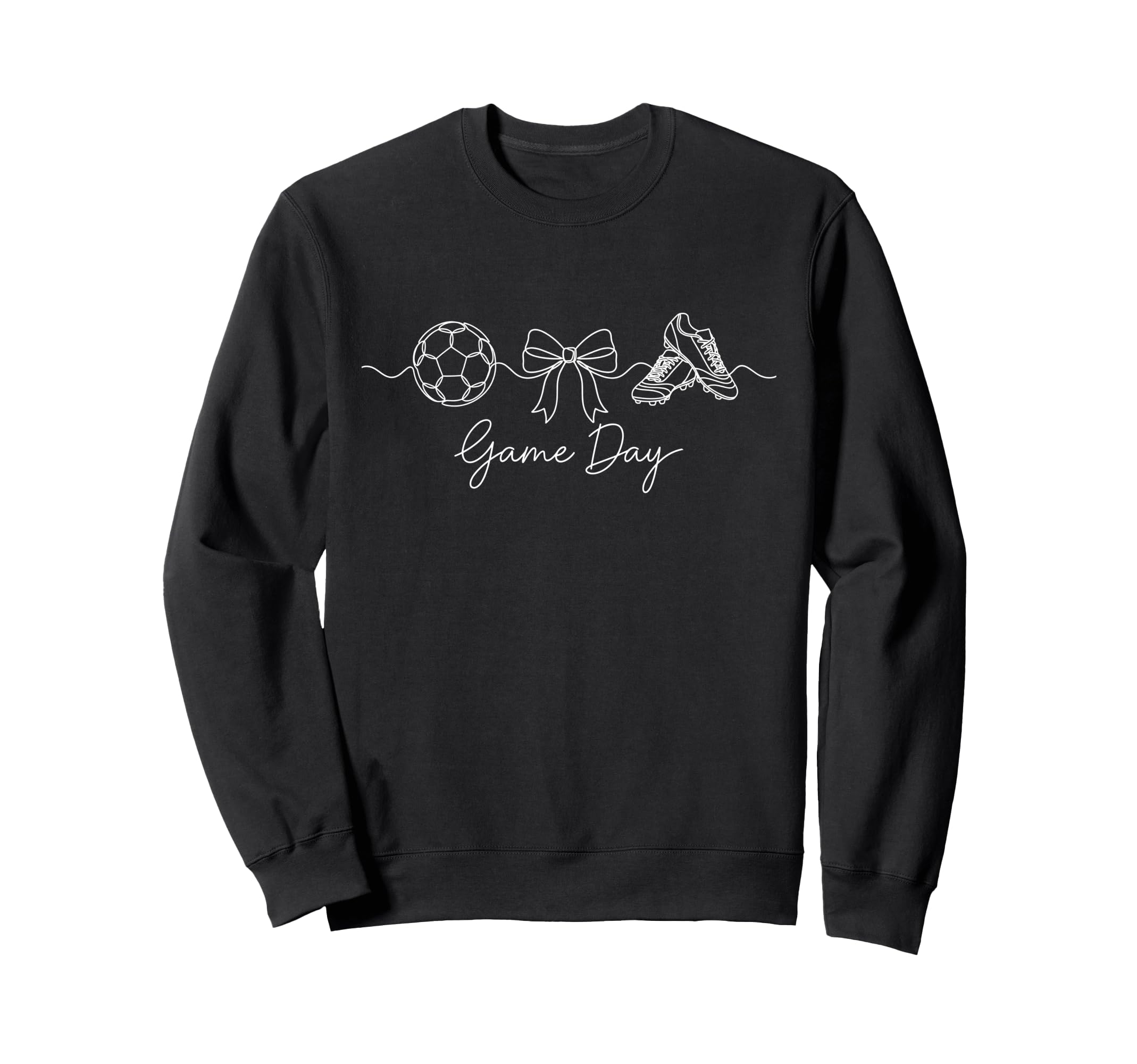 Game Day Soccer Mom Ball Bow Sweatshirt - Streetwear Style Men Women