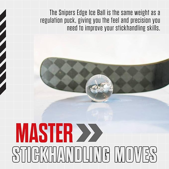 Snipers Edge Hockey Stickhandling Balls - Hockey Dangle Balls with Bag - Improve Stickhandling On and Off The Ice - Bring Anywhere!