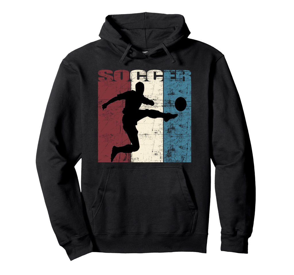 Soccer Player Distressed Football Hoodie - Streetwear Style for Adults