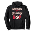 Grandpa Birthday Soccer Player Bday Hoodie - Fun Novelty Design Unisex