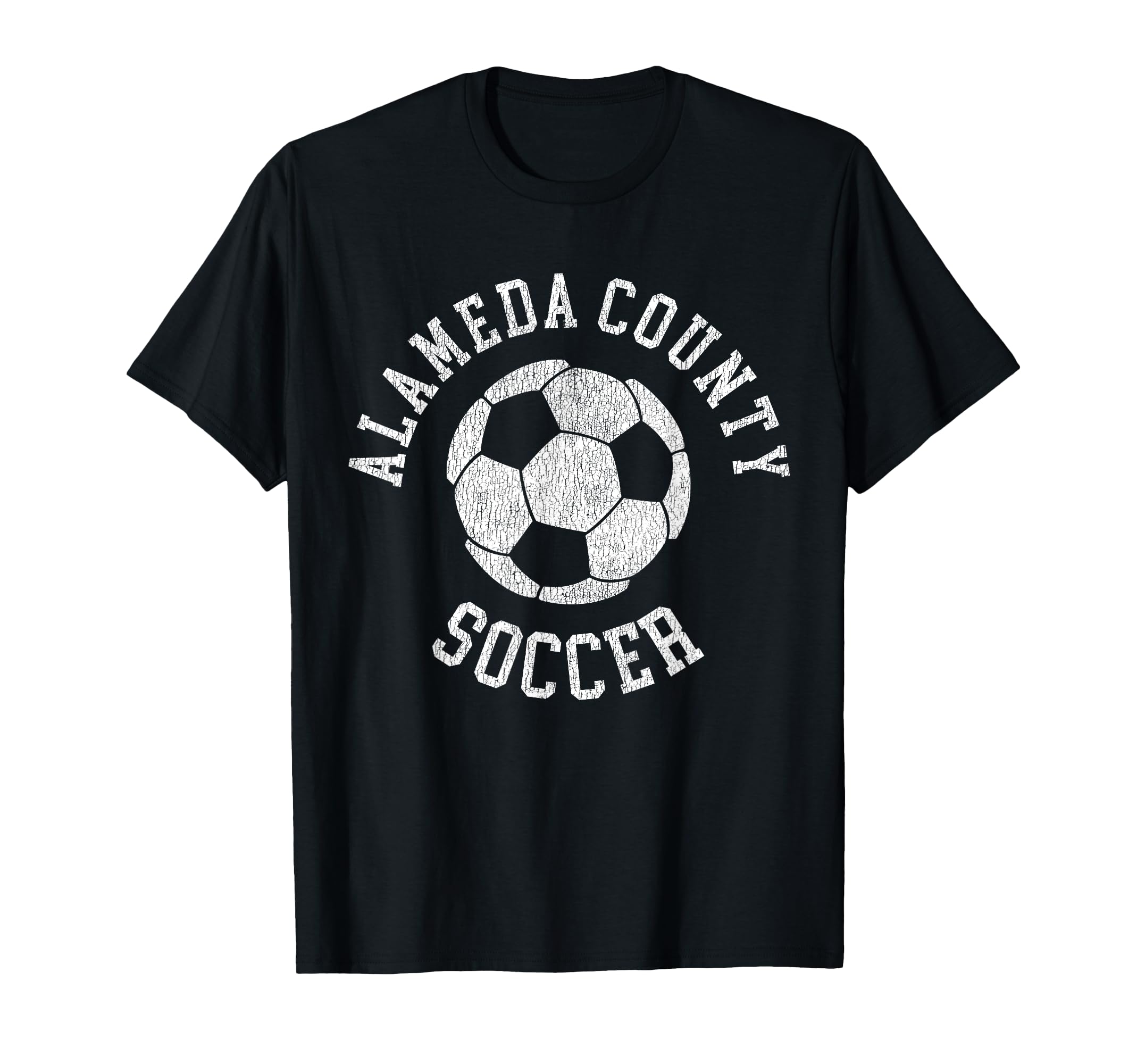 Alameda County Soccer Distressed 90S T-Shirt - Streetwear Style for Adults