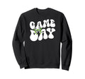 Groovy Soccer Game Day Bow Game Day Sweatshirt - Trendy Graphic Men Women
