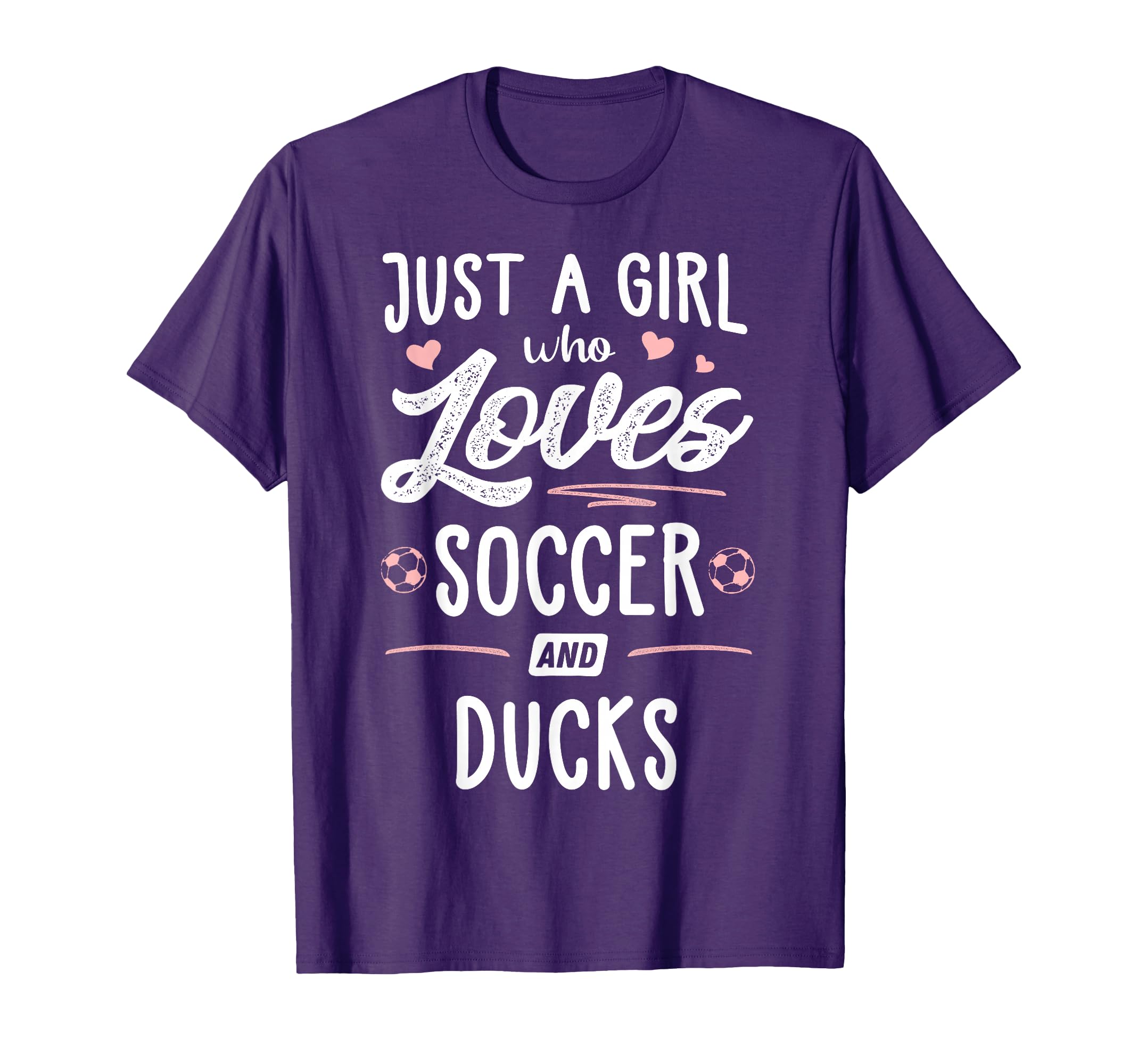 Just Who Loves Soccer And Ducks Gift T-Shirt - Aesthetic Graphic Men Women