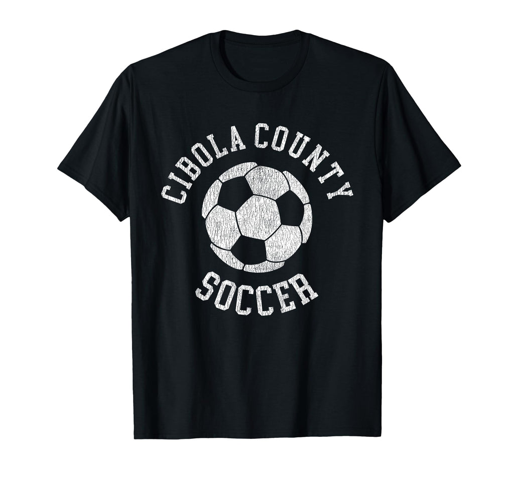 Cibola County Soccer Distressed 90S T-Shirt - Unique Graphic Men Women