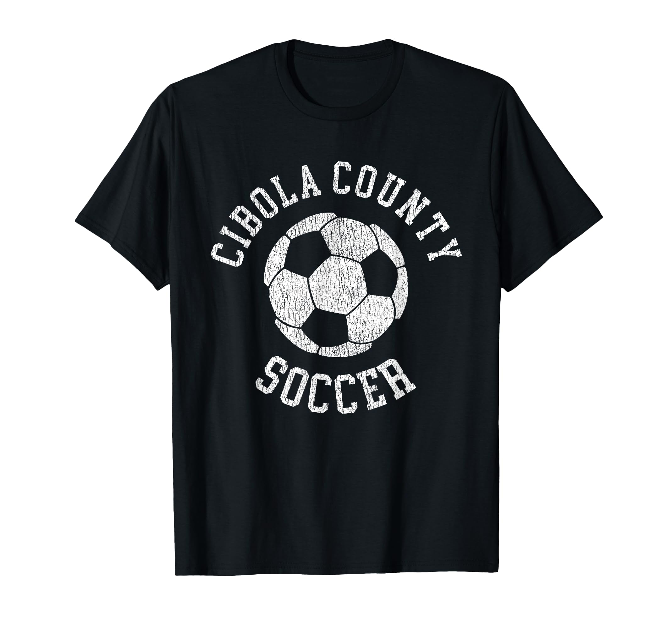 Cibola County Soccer Distressed 90S T-Shirt - Unique Graphic Men Women